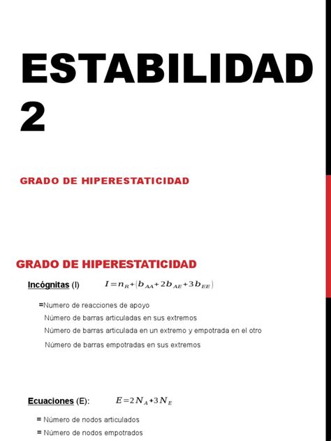 Grado De Hiperestaticidad Pdf