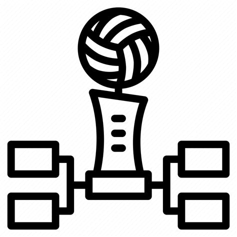 Tournament Competition Match Chart Sport Volleyball Icon