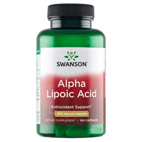 Ala Alpha Lipoic Acid 120kap 300mg Swanson • 67 Zł • Opinie