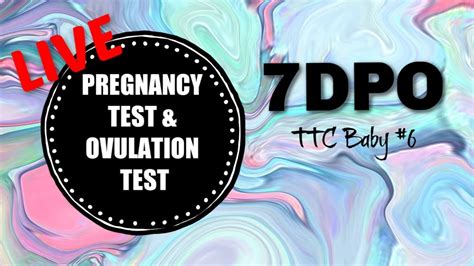 Live Pregnancy And Ovulation Test 7dpo Youtube