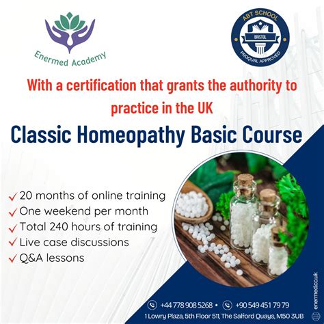 Homeopathy Training Register Now Enermed Uk Ltd