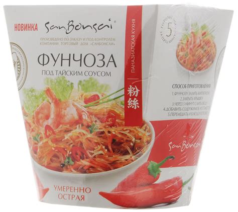 SanBonsai Фунчоза вермишель под тайским соусом, 120 г - купить с ...