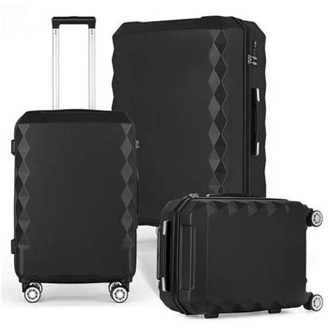 HIKOLAYAE Rachel Collection Hardside Luggage Set With 8 Wheel Spinner