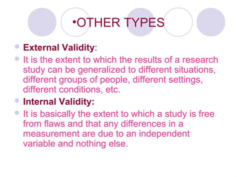 Validity Its Types Measurement And Factors Ppt