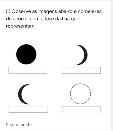 Atividade Fases Da Lua FDPLEARN