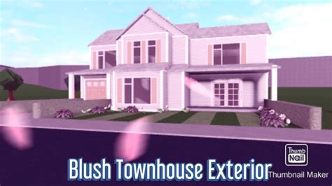 Blush Townhouse Exterior Bloxburg Youtube