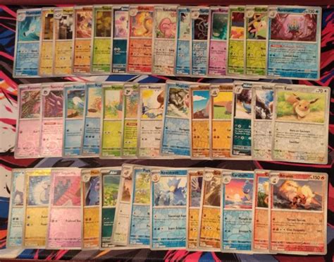 LOT DE 40 Cartes Pokemon Reverse EV3 5 Ecarlate Et Violet 151 NEUF FR