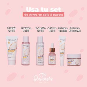 Modo De Uso Kit De Arroz Bioaqua Beneficios Y Rutina Facial Antiedad