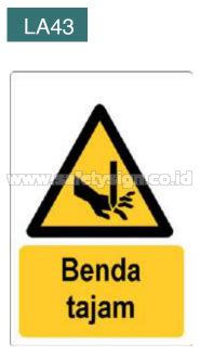 Safety Signs Bahaya Benda Tajam Rambu Benda Tajam Benda Tajam