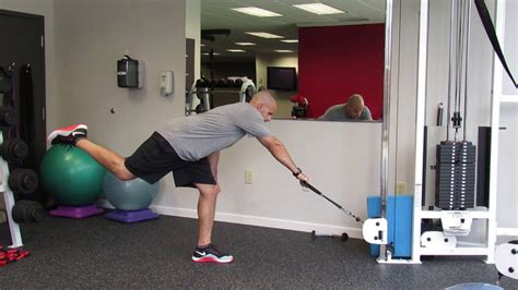 Cable Single Leg Rdl To Row Youtube