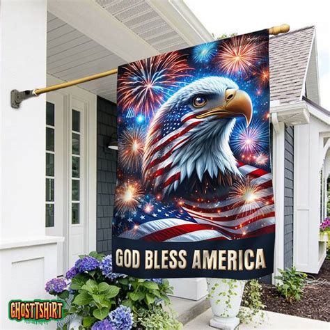 God Bless America Eagle Th Of July Flag