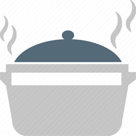 Cooking Pot With Steam Clip Art