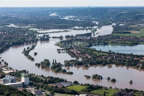 Pirna Aus Der Vogelperspektive Situation W Hrend Und Nach Dem