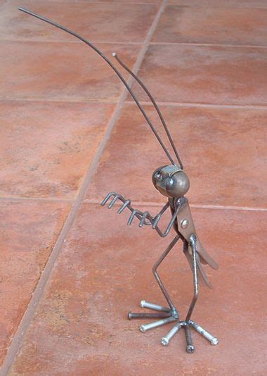 Grasshopper Garden Sculpture Metal Sculpture Scrap Metal Art Metal Art