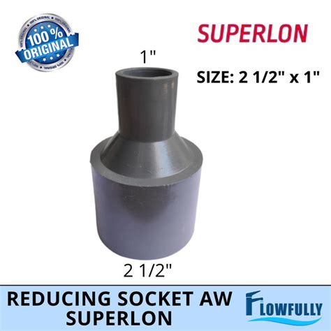 Jual REDUCING SOCKET AW 2 1 2 X 1 SUPERLON PVC TS VLOK SOK REDUCER