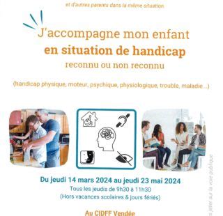 Action Collective J Accompagne Mon Enfant En Situation De Handicap