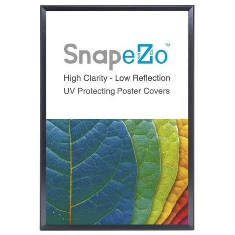 SnapeZo Aluminum Metal Front Loading A1 Snap Poster Frame Black 23 4