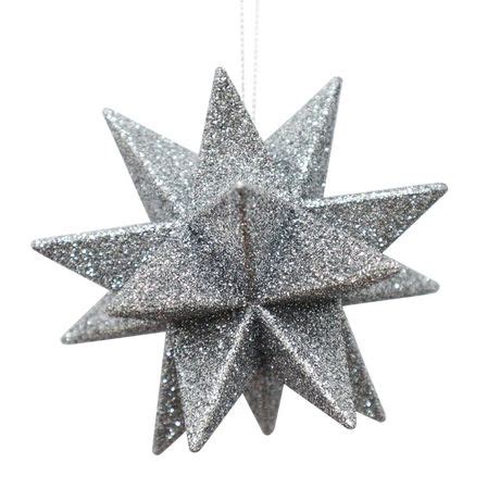 Holiday Time Silver Glitter Starburst Ornament Walmart Canada