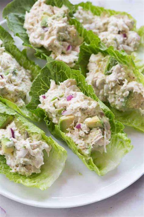 Avocado Chicken Salad Lettuce Wraps Recipe Cart