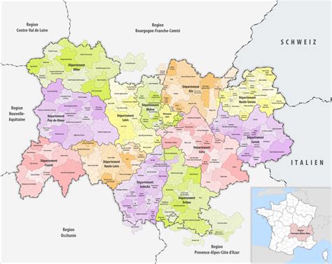 Principales Villes Et Communes Dauvergne Rhône Alpes