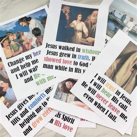 I Will Walk With Jesus Dropped Pictures Primary Singing