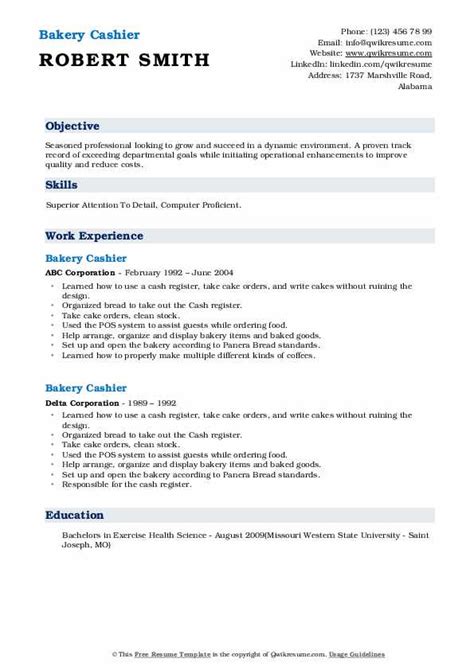 10 Bakery Cashier Resume Samples And Templates For 2025