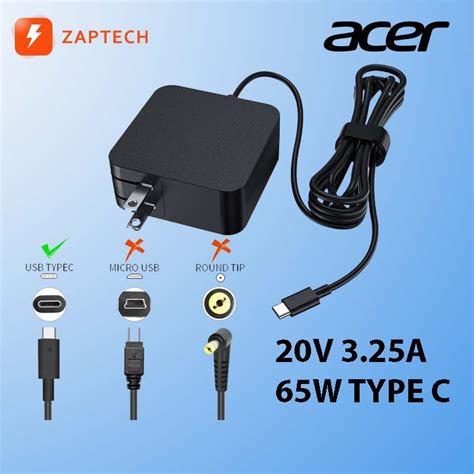 65W Acer Type C Laptop Charger For Swift 7 SF713 SF713 51 SF714 SF714