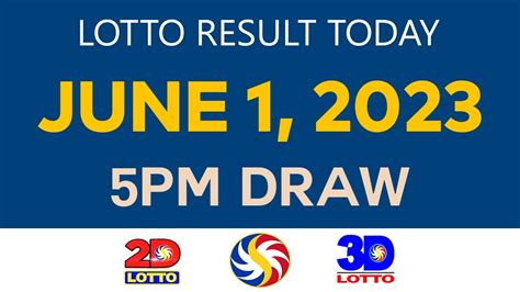 Thursday Lotto Result Today June Pm Ez Swertres D D D