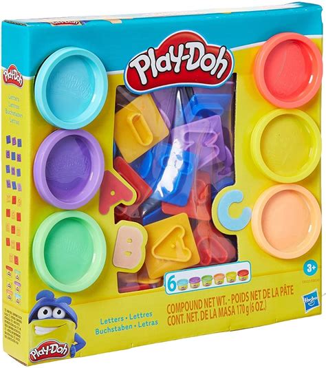 Kit Massinha De Modelar Play Doh Letras Hasbro 6 Potes MercadoLivre