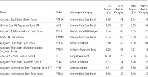 How the Largest Bond Funds Did In 2023 | Morningstar