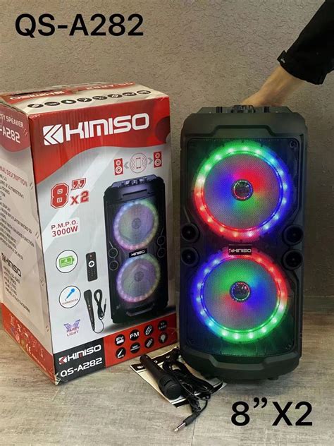 QS A282 KIMISO NEW ARRIVAL 8INCH Professional Audio Speaker With MIC