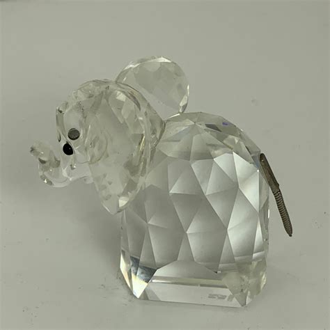 Vintage Swarovski Crystal Elephant Figurine Etsy