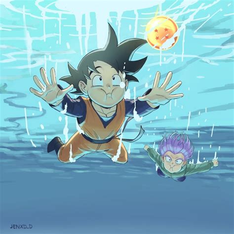 Trunks And Son Goten Dragon Ball And 3 More Drawn By Genniax Danbooru