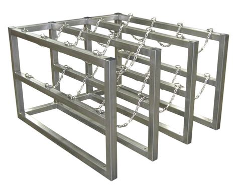 Justrite Gcyl Barricade Rack3x4ss Mh Usa