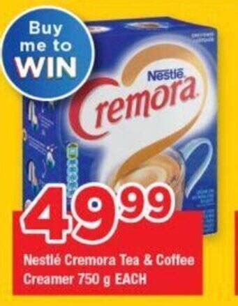 Nestlé Cremora Tea Coffee Creamer 750g EACH offer at OK Grocer