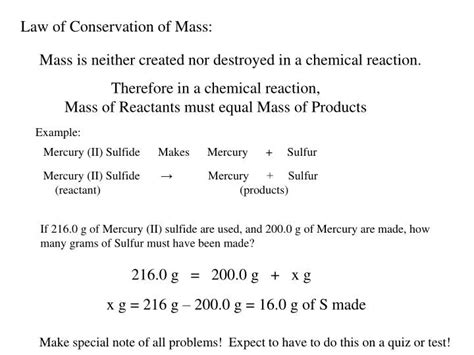 Ppt Law Of Conservation Of Mass Powerpoint Presentation Free Worksheets Library