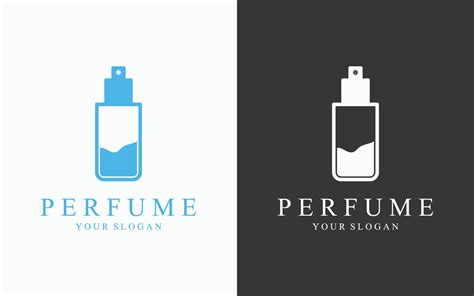 vector perfume bottle logo template graphic  hati royani creative