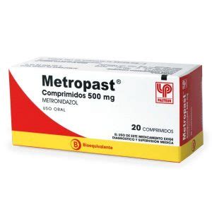 Metropast Metronidazol 500 Mg 20 Comprimidos Farmacias Vivas