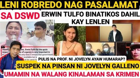 Sec Erwin Tulfo Binatikos Dahil Kay Lenlen Leni Robredo Update Sa