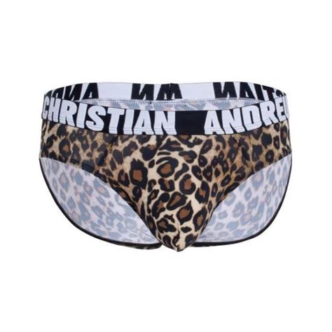 Andrew Christian Sous V Tement Hommes Slips Homme Leopard Brief W