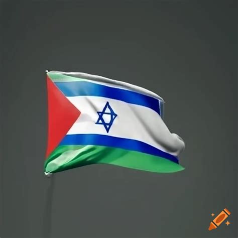 Symbolic Flag Representing Israeli Palestinian Unity On Craiyon