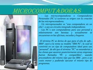 Trabajo de infomatica clasificación de las computadoras PPT