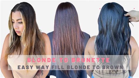 Blonde To Brunette How To Fill Blonde Hair Mirella Manelli