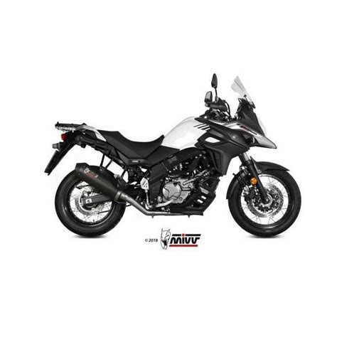 Escape MIVV Suzuki V Strom 650 Xt Oval Carbono S 049 LEC