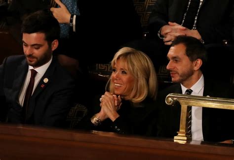 Photo La Première Dame Brigitte Macron Trogneux avec Tristan Bromet