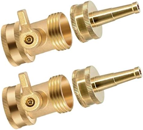 Amazon AINEED Garden Hose Nozzle Brass Jet High Pressure Water