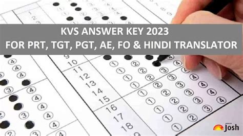 Kvs Answer Key Objection Date Extended For Prt Pgt Tgt Ae Fo