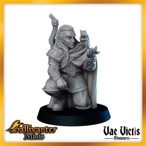 Elf Ranger Male W Bow Vae Victis Miniatures Explorers Camp 28mm 32mm 35mm 40mm Resin Gaming