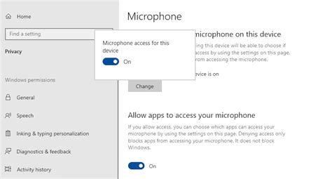 "Unable to access the microphone. Please check system settings ...