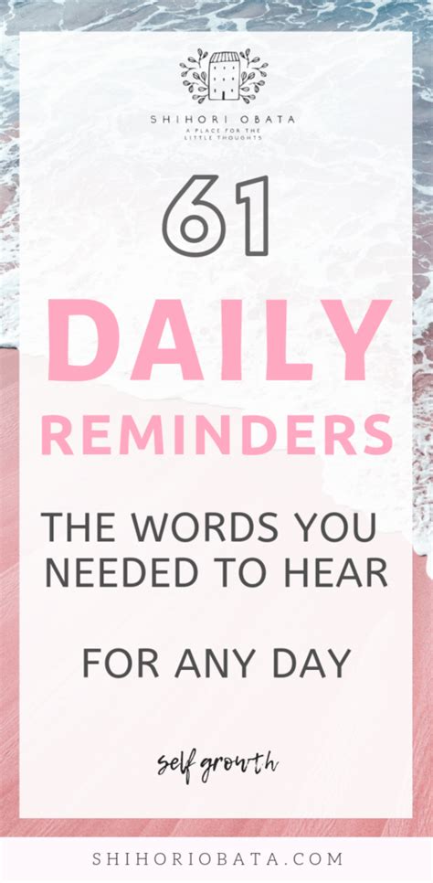 Simple Daily Reminders For A Happy Life